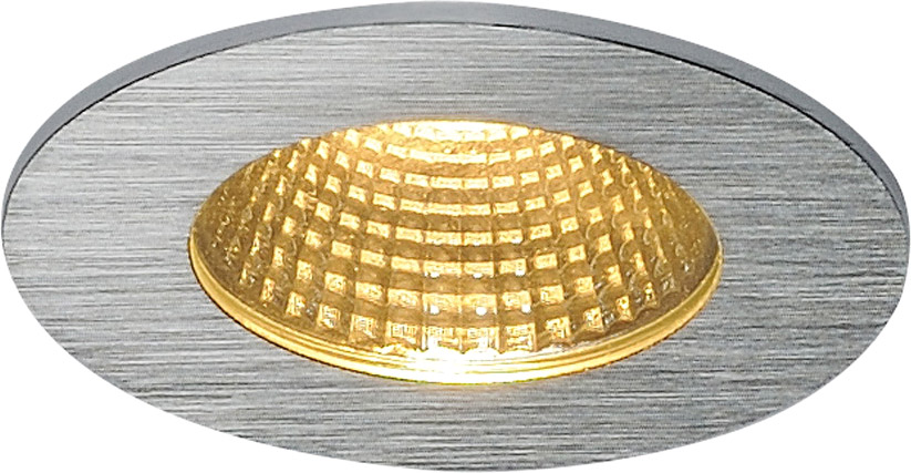 SLV PATTA-I Einbauleuchte, LED, 3000K, rund, alu. gebürstet - Downlights SLV PATTA-I Einbauleuchte, LED, 3000K, rund, alu. gebürstet - Downlights von SLV