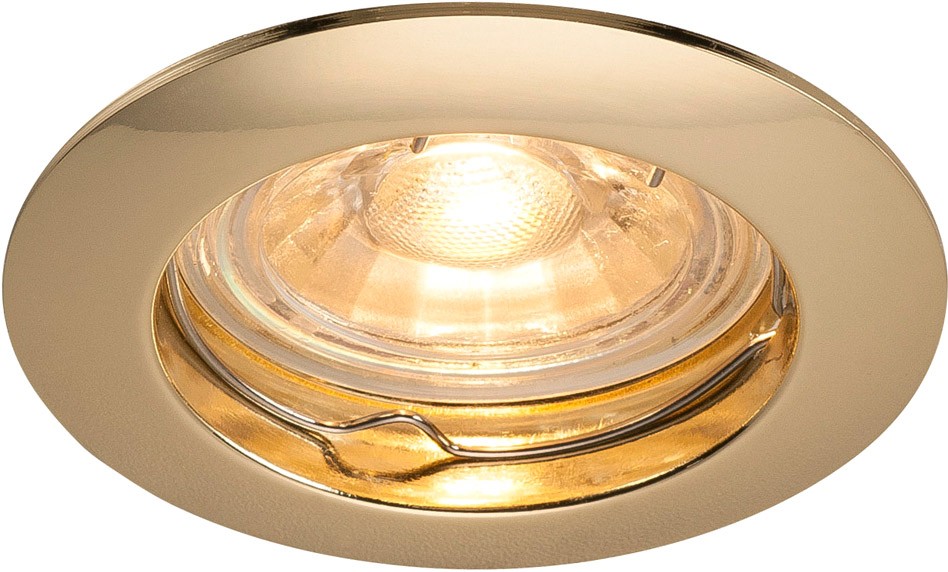 SLV PIKA, Deckeneinbauleuchte, QPAR51, starr, messing, max. 50W - Downlights SLV PIKA, Deckeneinbauleuchte, QPAR51, starr, messing, max. 50W - Downlights von SLV