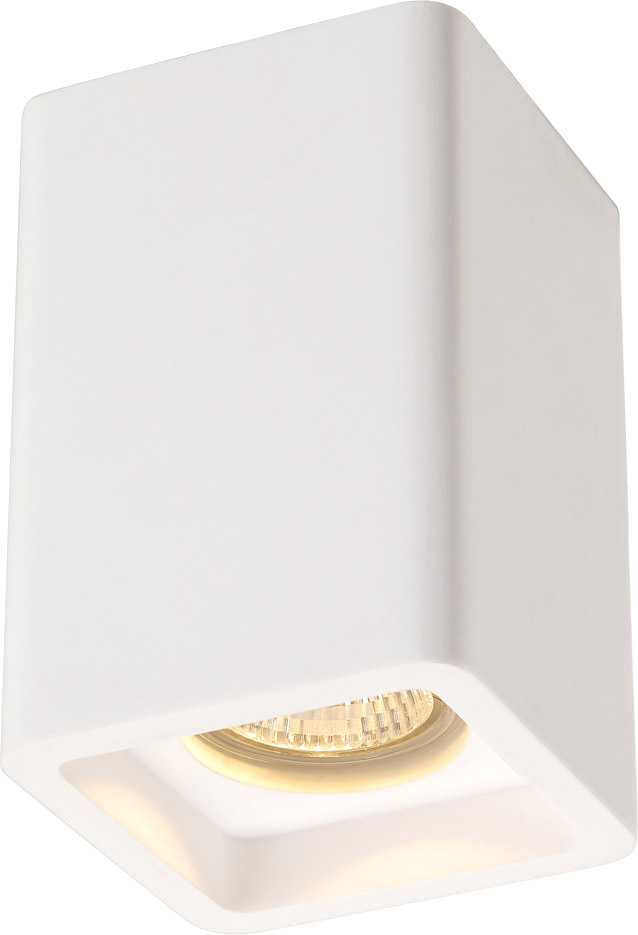 SLV PLASTRA Deckenleuchte, CL-1, eckig, weisser Gips, GU10, max.35W - Wand- und Deckenleuchten SLV PLASTRA Deckenleuchte, CL-1, eckig, weisser Gips, GU10, max.35W - Wand- und Deckenleuchten von SLV