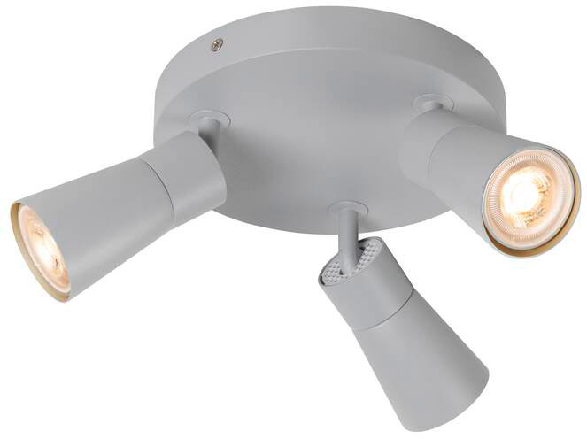 SLV PURI 2.0 Cone, Wand- und Deckenaufbauleuchte, rund, 3 x max. 6W GU10, grau - Wand- und Deckenleuchten SLV PURI 2.0 Cone, Wand- und Deckenaufbauleuchte, rund, 3 x max. 6W GU10, grau - Wand- und Deckenleuchten von SLV