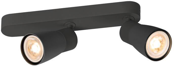 SLV PURI 2.0 Dome, Wand- und Deckenaufbauleuchte, asymmetrisch, 2 x max. 6W GU10, schwarz - Wand- und Deckenleuchten SLV PURI 2.0 Dome, Wand- und Deckenaufbauleuchte, asymmetrisch, 2 x max. 6W GU10, schwarz - Wand- und Deckenleuchten von SLV