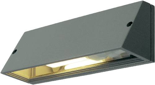 SLV Pema 230034 Außenwandleuchte Energiesparlampe, LED E27 15W Silber-Grau von SLV