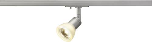 SLV Puria 143454 Hochvolt-Schienensystem-Leuchte 1phasig GU10 50W Halogen, LED Silber-Grau von SLV