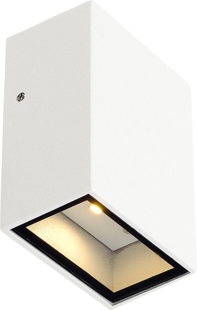 SLV QUAD 1 Wandleuchte, eckig, weiss, LED, 1x3W, warmweiss - Stand-, Wand- und Deckenleuchten (Outdoor) von SLV