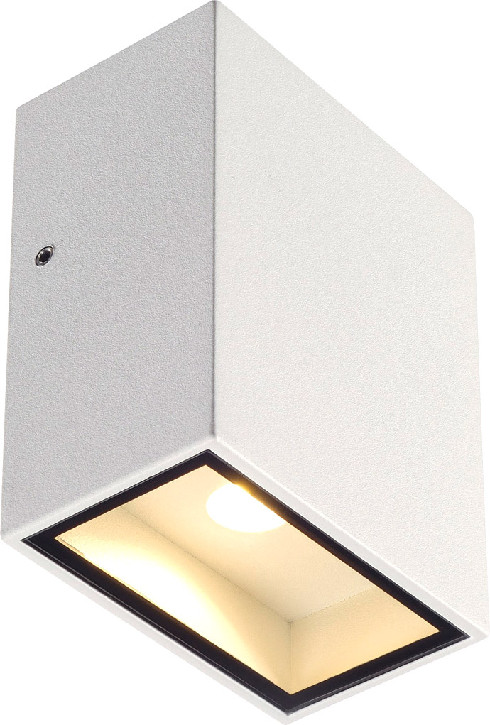 SLV QUAD 1 XL, Wandleuchte, eckig, weiss, LED, 1x3,2W, 3000K - Stand-, Wand- und Deckenleuchten (Outdoor) von SLV