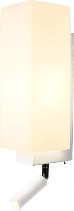 SLV QUADRASS SPOT, Indoor Wandaufbauleuchte mit LED Spot und E27 Fassung, weiß - Wand- und Deckenleuchten SLV QUADRASS SPOT, Indoor Wandaufbauleuchte mit LED Spot und E27 Fassung, weiß - Wand- und Deckenleuchten von SLV