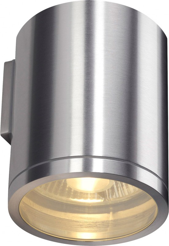 SLV ROX WALL OUT, QPAR11, Outdoor Wandleuchte, alu gebürstet, max. 50W - Stand-, Wand- und Deckenleuchten (Outdoor) von SLV