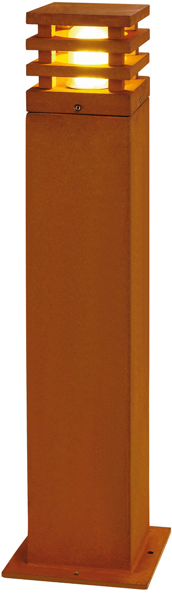 SLV RUSTY SQUARE 70 Outdoor Standleuchte, LED, 3000K,eckig, eisen gerostet - Stand-, Wand- und Deckenleuchten (Outdoor) von SLV