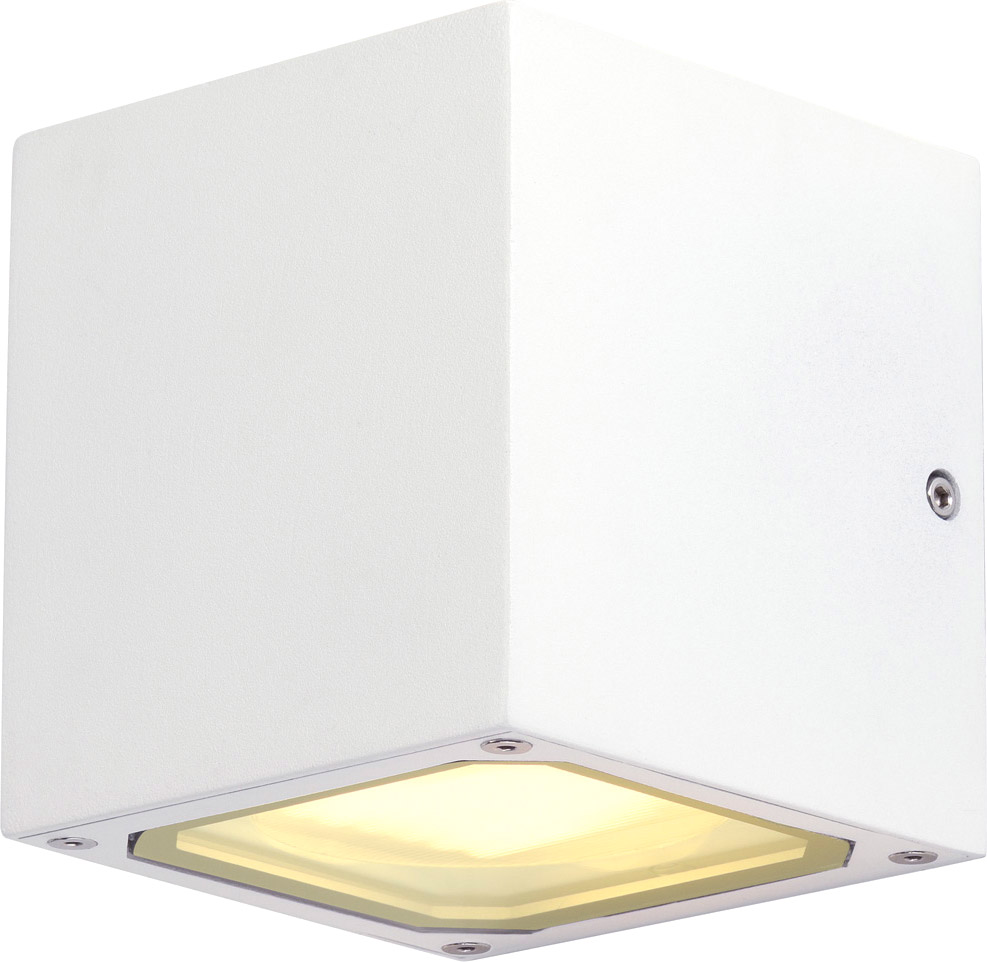 SLV SITRA CUBE Wandleuchte, würfelförmig, weiss, GX53, max. 9W - Stand-, Wand- und Deckenleuchten (Outdoor) von SLV