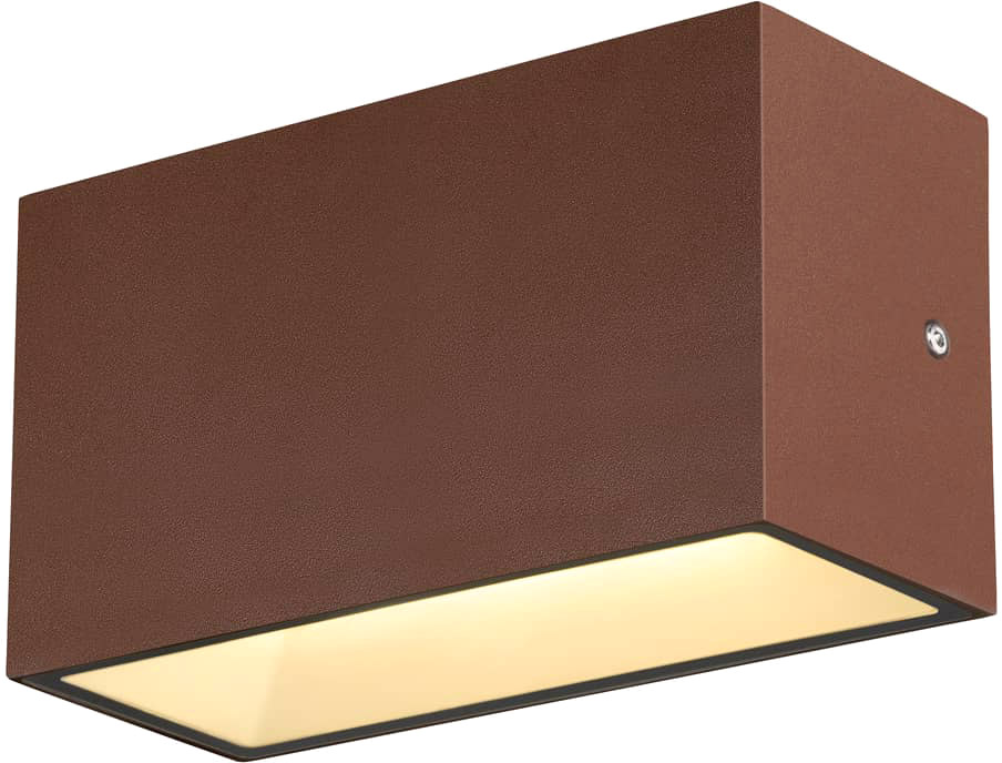 SLV SITRA M WL UP/DOWN, LED Outdoor Wandaufbauleuchte, rost farbend, CCT switch 3000/4000K - Stand-, Wand- und Deckenleuchten (Outdoor) von SLV