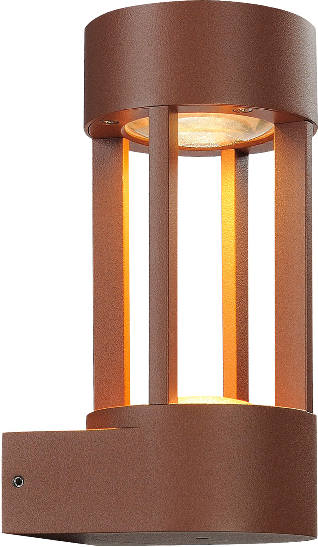 SLV SLOTS WALL Wandleuchte, rostfarben, 6,3W LED, warmweiss - Stand-, Wand- und Deckenleuchten (Outdoor) von SLV