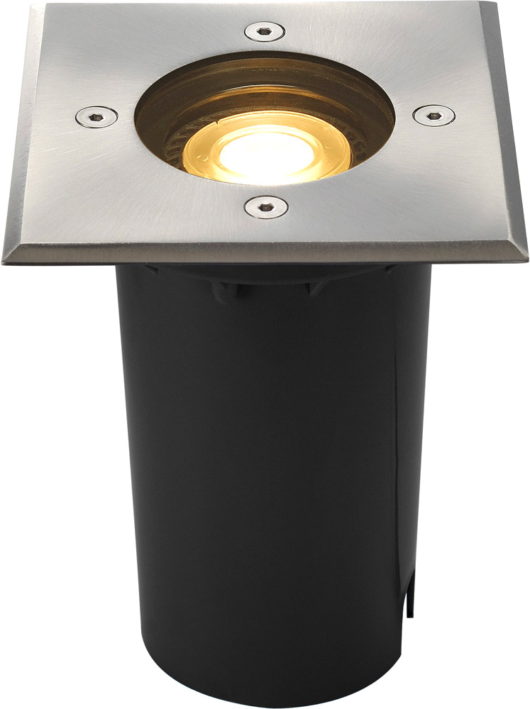 SLV SOLASTO, Bodeneinbauleuchte, eckig, Edelstahlblende, GU10 - Einbauleuchten (Outdoor) von SLV