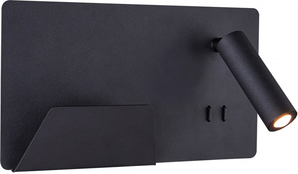 SLV SOMNILA SPOT, Indoor LED Wandaufbauleuchte 3000K schwarz Version links inkl. USB Anschluss - Wand- und Deckenleuchten SLV SOMNILA SPOT, Indoor LED Wandaufbauleuchte 3000K schwarz Version links inkl. USB Anschluss - Wand- und Deckenleuchten von SLV