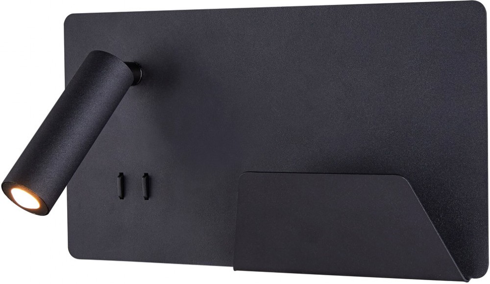 SLV SOMNILA SPOT, Indoor LED Wandaufbauleuchte 3000K schwarz Version rechts inkl. USB Anschluss - Wand- und Deckenleuchten SLV SOMNILA SPOT, Indoor LED Wandaufbauleuchte 3000K schwarz Version rechts inkl. USB Anschluss - Wand- und Deckenleuchten von SLV
