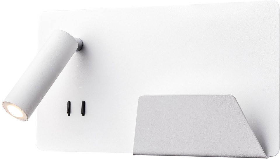 SLV SOMNILA SPOT, Indoor LED Wandaufbauleuchte 3000K weiß Version rechts inkl. USB Anschluss - Wand- und Deckenleuchten SLV SOMNILA SPOT, Indoor LED Wandaufbauleuchte 3000K weiß Version rechts inkl. USB Anschluss - Wand- und Deckenleuchten von SLV