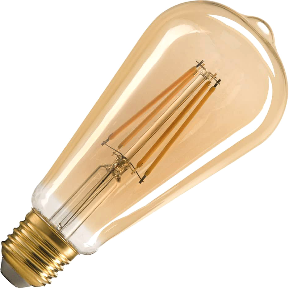 SLV ST64 E27, LED Leuchtmittel gold 7,5W 2500K CRI90 320° - LED Lampen Sockel E27 SLV ST64 E27, LED Leuchtmittel gold 7,5W 2500K CRI90 320° - LED Lampen Sockel E27 von SLV