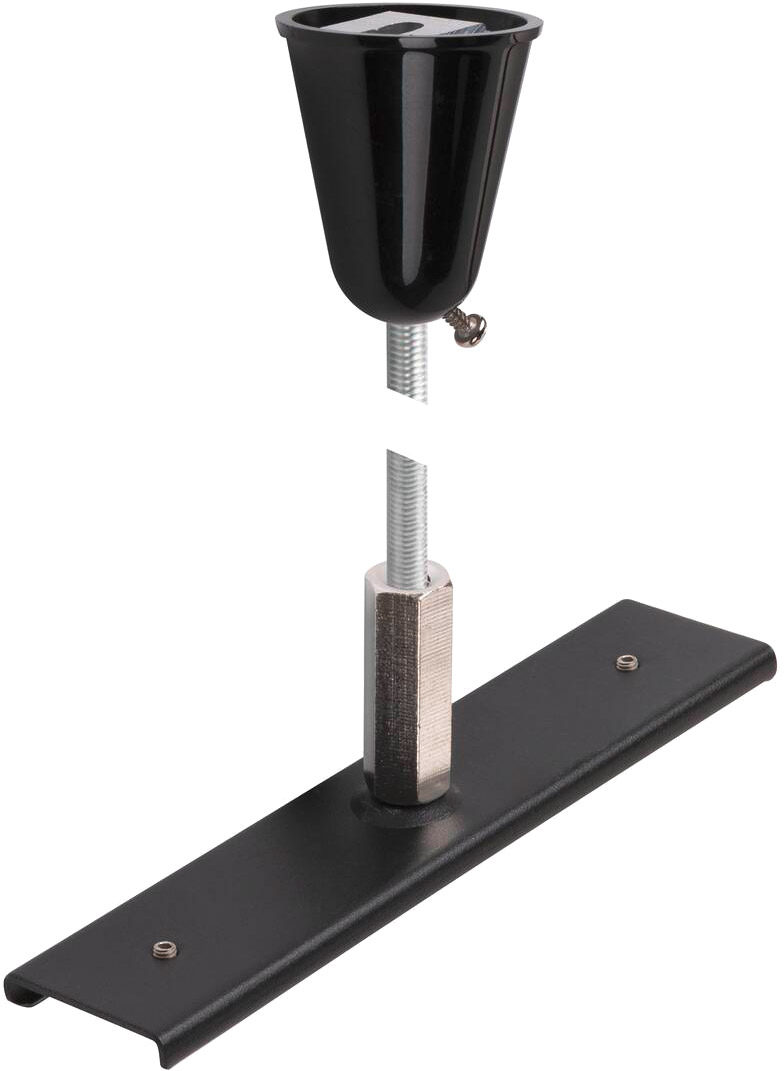 SLV Schienenverstärkungsplatte mit Aufhängungsset, 48V TRACK, 1m Stange, schwarz - Leuchten mit 3 Phasen Adapter 48V SLV Schienenverstärkungsplatte mit Aufhängungsset, 48V TRACK, 1m Stange, schwarz - Leuchten mit 3 Phasen Adapter 48V von SLV