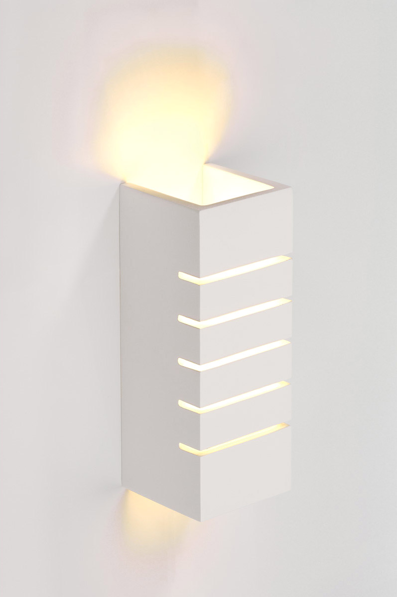 SLV Wandleuchte, GL 100 SLOT, eckig, weisser Gips, E14, max. 40W - Wand- und Deckenleuchten SLV Wandleuchte, GL 100 SLOT, eckig, weisser Gips, E14, max. 40W - Wand- und Deckenleuchten von SLV