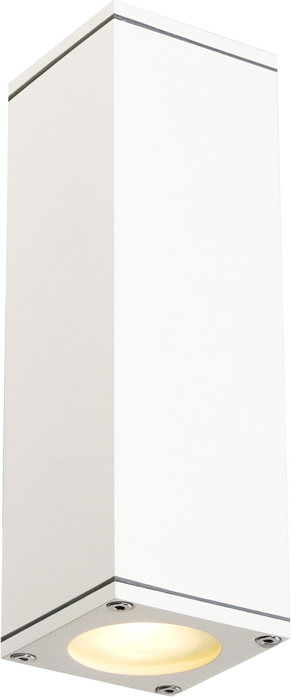 THEO UP/DOWN OUT GU10 Wandleuchte, eckig, weiss, max. 2x35W - Wand- und Deckenleuchten THEO UP/DOWN OUT GU10 Wandleuchte, eckig, weiss, max. 2x35W - Wand- und Deckenleuchten von SLV