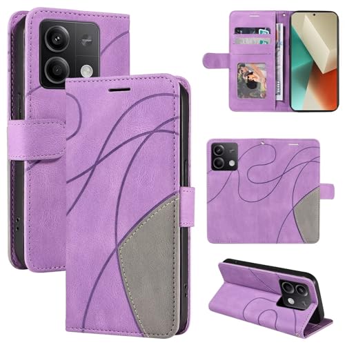 SLWYF Handyhülle Kompatibel mit Vivo X100 Pro 5G Hülle,Vivo X100 Pro 5G Hülle Leder,Etui Flip Handytasche Schutzhülle für Vivo X100 Pro 5G, Lila von SLWYF