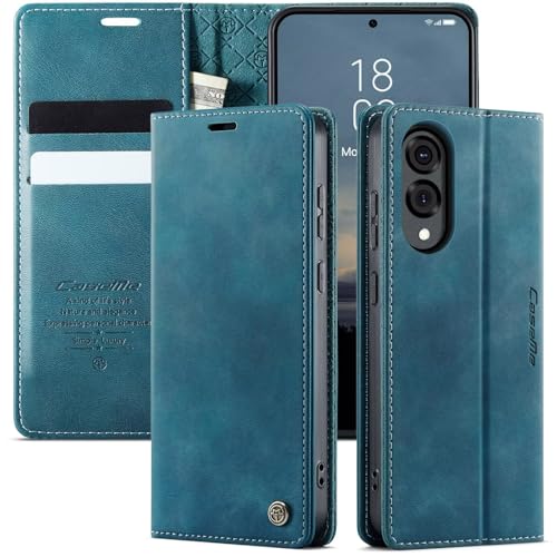 SLWYF Handyhülle für Samsung Galaxy S10 [RFID Blockierung] Premium Lederhülle Klappbar Flip Case Magnet Kartenfach Standfunktion Klapphülle Schutzhülle für Samsung Galaxy S10, Blaugrün von SLWYF