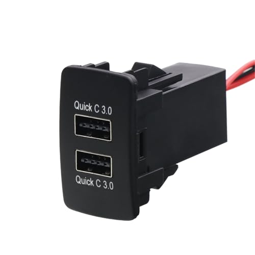 Doppel USB Auto Schnellladeadapter für Elektronik für Auto und verschiedene Fahrzeuge Doppel USB Auto Schnellladeadapter für Elektronik für Auto und verschiedene Fahrzeuge von SLXLYH