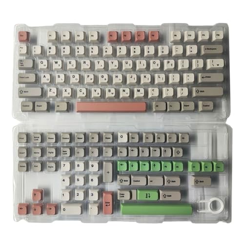 SLXLYH 9009 Retro-Tastenkappen, komplettes Set, 138 Tasten, XDA-Höhe, PBTs, Farbsublimations-Tastenkappe für mechanische Tastaturen (Korea) von SLXLYH