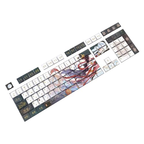 SLXLYH Mechanische Tastatur-Tastenkappen mit 108 Tasten, Originalhöhe, chinesisches Mädchen-Design, verbessert den Tippkomfort SLXLYH Mechanische Tastatur-Tastenkappen mit 108 Tasten, Originalhöhe, chinesisches Mädchen-Design, verbessert den Tippkomfort von SLXLYH