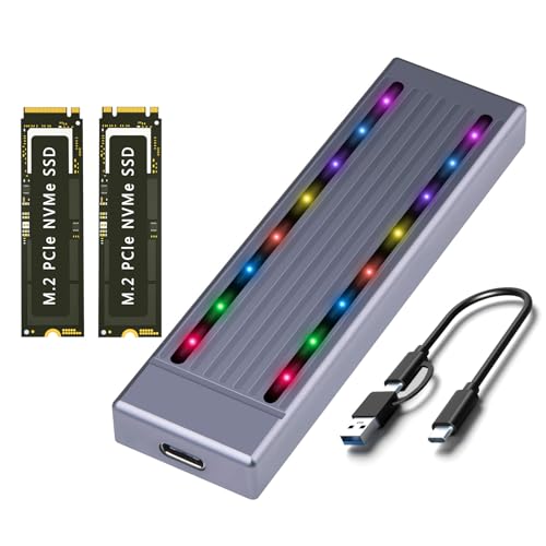 SLXLYH NVME SSD-Gehäuseadapter USB C 3.2 Gen2 10 Gbit/s PCIe MKey 2230 2242 2260 2280 Gehäuse SLXLYH NVME SSD-Gehäuseadapter USB C 3.2 Gen2 10 Gbit/s PCIe MKey 2230 2242 2260 2280 Gehäuse von SLXLYH