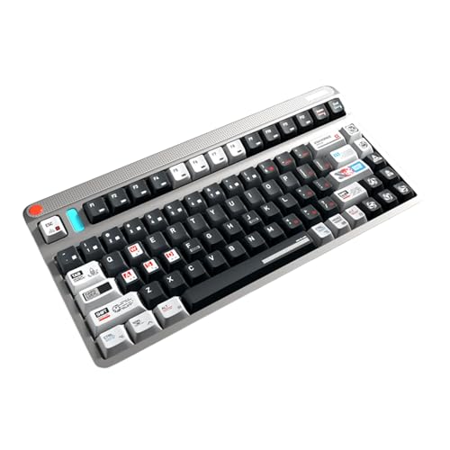 SLXLYH Tastenkappen-Set mit 183 Tasten und fünf Seiten, wärmesublimiertes Mondprogramm für mechanische Tastaturen von SLXLYH