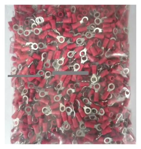 1000pcs RV1.25-10 22-16 AWG 3/8" Red Vinyl Ring Terminals Copper Insulated Terminal Cable connector 1000pcs RV1.25-10 22-16 AWG 3/8" Red Vinyl Ring Terminals Copper Insulated Terminal Cable connector von SLXWSXZE