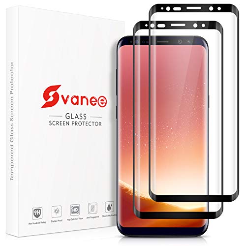 Ecenone Schutzfolie für Samsung Galaxy S8, [2 Stück] [9H Härte, Anti Kratzen, Vollständige Abdeckung], 3D gebogenes gehärtetes Glas Displayschutzfolie für Samsung Galaxy S8 von SLYTF