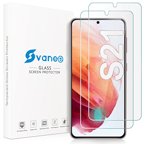 Schutzfolie für Samsung Galaxy S21 Panzer Schutz Glas, [2 Stück] 9H Härte, Unterstützung für Fingerabdrucksensor, Displayschutzfolie für Samsung Galaxy S21 von SLYTF