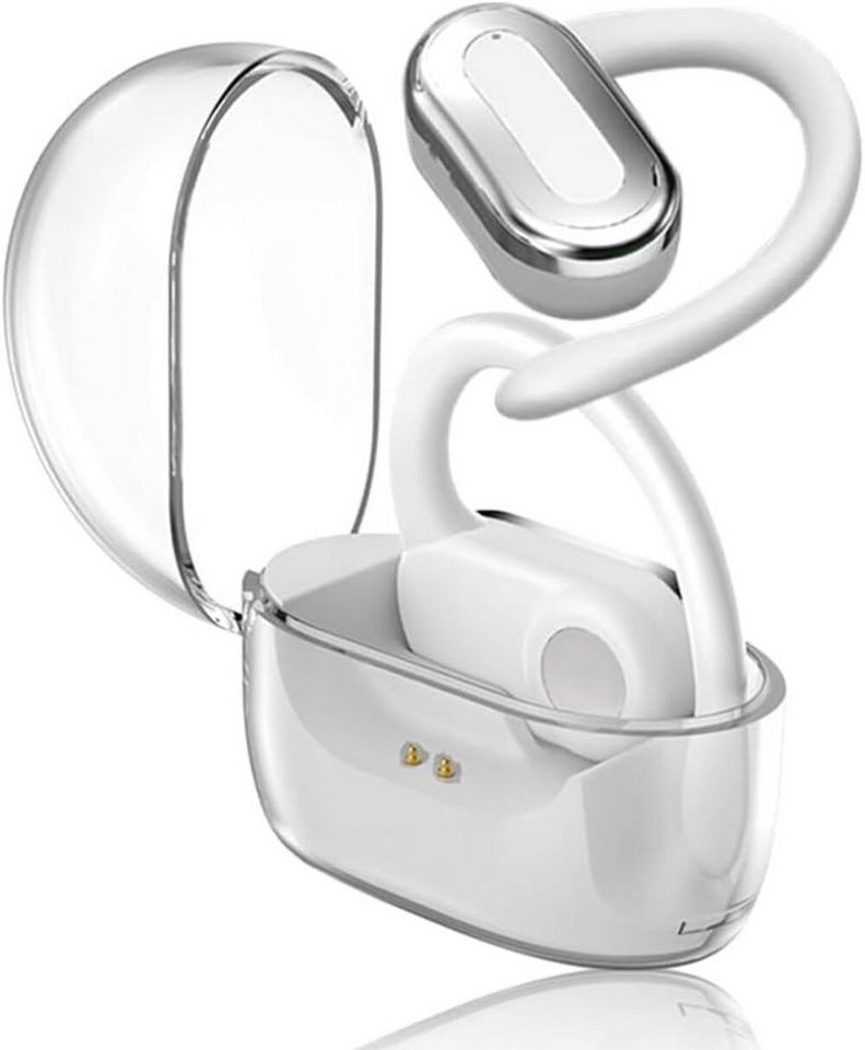 SLuB Leicht & bequem Ultradünne Ohrbügel & für stundenlangen Tragekomfort Open-Ear-Kopfhörer (Touch-Steuerung & IPX5: Einfache Bedienung per Touch und wasserdichtes Design gegen Schweiß und Regen – ideal für aktive Nutzer., Bluetooth, Klarer Sound NoiseCancelling HIFI-Klangqualität AudioCodec-Technologie) von SLuB