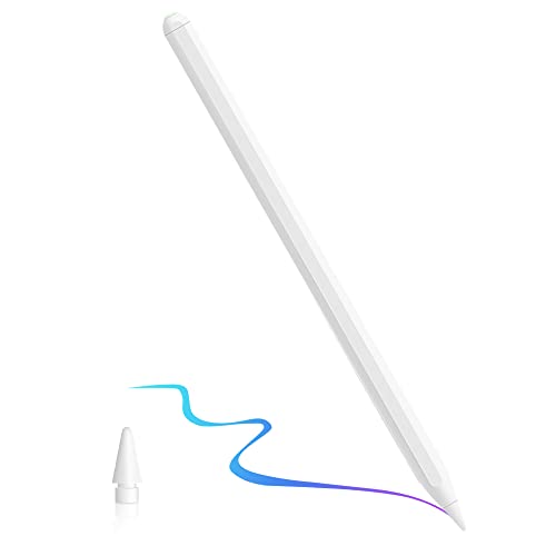 SLuB Stylus Stift für iPad (2018-2022), mit Magnetischem Kabellosem Laden, Neigungsempfindlichkeit, Kompatibel mit iPad 9/8/7/6, iPad Mini 5/6, iPad Air 3/4/5, iPad Pro 11"/12.9" 3/4/5 von SLuB