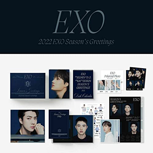 EXO 2022 SEASON’S GREETINGS ( Desk Calendar+Hard Cover Diary+Post Card Set+Folded Poster Calendar Set+Sticker Set+A4 Poster Set+Mini Brochure+Polaroid Photo & Film Set+STORE CARD ) von SM Ent.