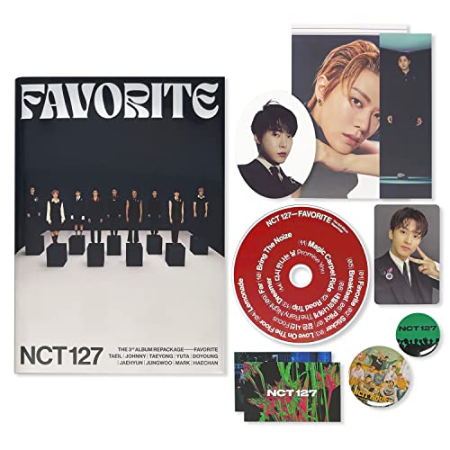 NCT 127 The 3rd Album Repackage [ FAVORITE ] - ( CLASSIC Ver ) Photobook + CD-R + Pendant Card + Postcard + Bookmark + Photo Card + OFFICIAL POSTER von SM Ent.