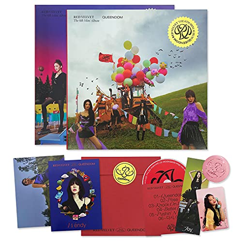 RED VELVET 6nd Mini Album - QUEENDOM [ QUEENS Ver. ] Photobook + CD-R + Envelope + Portrait Card + Postcard + Bookmark + Photo Card + OFFICIAL POSTER von SM Ent.