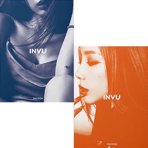 TAEYEON [ INVU ] 3rd Album ( BLUE / ORANGE RANDOM - Ver. ) ( 1ea CD+144p Photo Book +1ea Post Card+1ea Photo Card+1ea Folded Poster(On pack)+1ea STORE GIFT CARD ) von SM Ent.