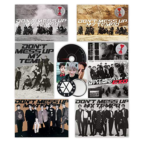EXO 5th Album - Don't Mess Up My Tempo [ ALL SET ] CD + Booklet + Photocard + FOLDED POSTER + FREE GIFT / K-pop Sealed von SM Entertainment