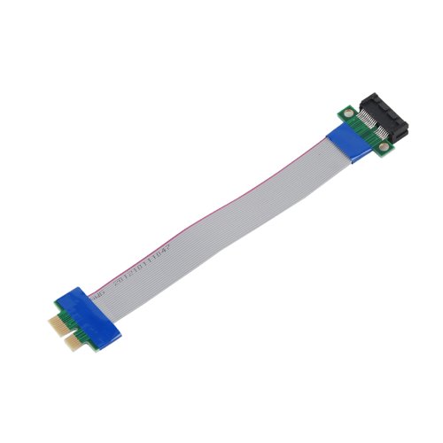 Apollo23-PCI-E PCI-Express 1X Slot Riser Flexible Ribbon Extender Verlängerungskabel Kabel von SM-PC