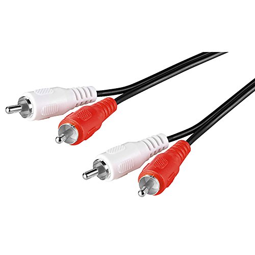SM-PC®, 10m Audio Cinch Kabel 2xStecker auf 2xStecker Rot/Weiß #039 von SM-PC