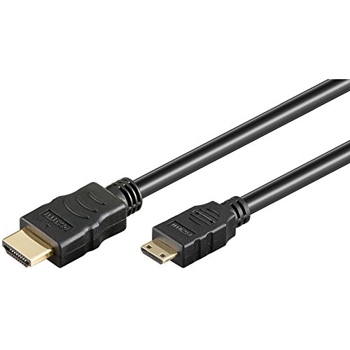 SM-PC®, 1m High Speed HDMI Mini Kabel with Ethernet HDMI A-Stecker auf HDMI C-Stecker (Mini) #109 von SM-PC