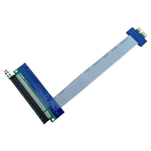 SM-PC® 0,2m PCI-E PCI-Express 1X to 16x Slot Riser Flexible Ribbon Extender (PCI-E x1 to PCI-E x16) Verlängerungskabel Kabel #907 von SM-PC