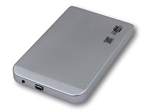 SM-PC® 2,5' USB 2.0 SATA - Festplattengehäuse Gehäuse Extern Aluminium# 483 von SM-PC