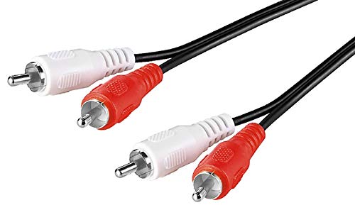 SM-PC® 2,5m Cinch-Kabel (2xStecker -> 2xStecker) Audio Stereo Anschlusskabel #141 von SM-PC