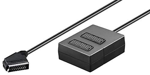 SM-PC® 2-fach SCART Verteiler Adapterkabel Anschlusskabel Umschalter-vollbelegt- #147 von SM-PC