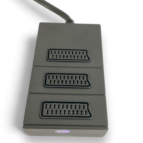 SM-PC® 3-fach SCART Verteiler Adapterkabel Anschlusskabel (1,5m) Umschalter vollbelegt #148 von SM-PC