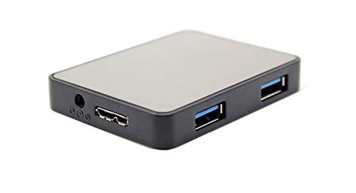 SM-PC® 4port USB 3.0 HUB Superspeed Verteiler Adapter Port Splitter Schalter + Netzteil #848+379 von SM-PC