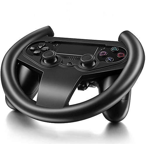SM-PC® Lenkrad Racing Wheel kompatibel zum PS4 Playstation 4 Dualshock Controller #032 von SM-PC